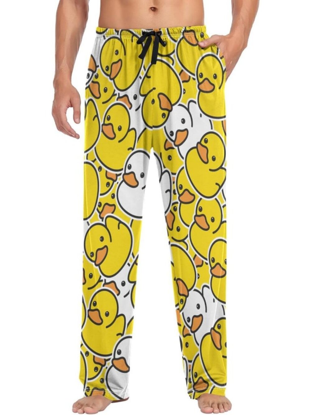 Cozy 100% Cotton Men's Pajama Pants | Soft Lounge Sleepwear with Drawstring